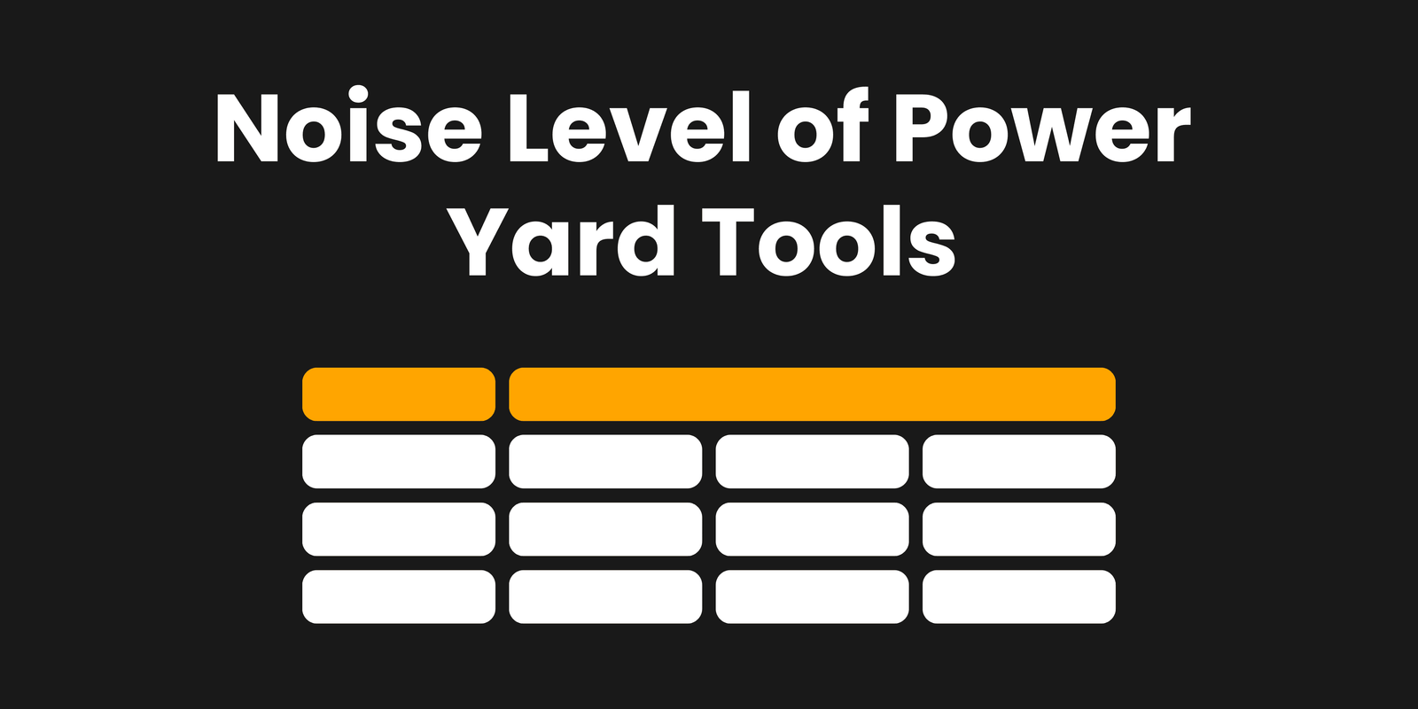 Noise Levels of Yard Tools Compared (dB): What’s Too Loud?