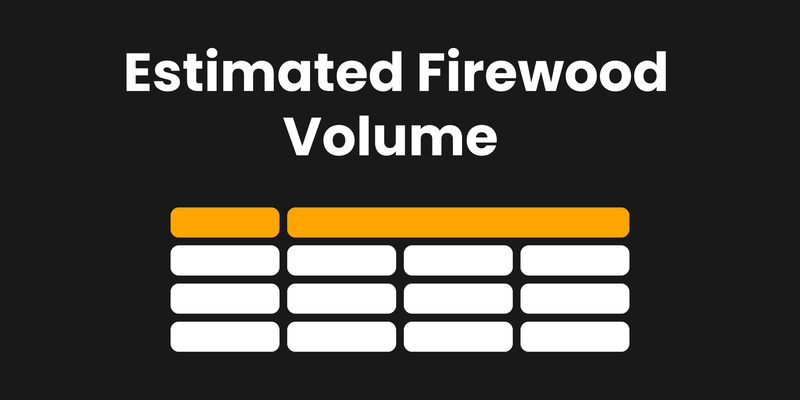 Estimated Firewood Volume by Tree Diameter (DBH Chart)