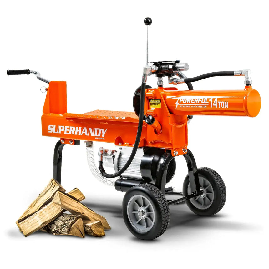 SuperHandy  14 Ton Electric Log Splitter - 120V Corded, 20" Max Log Length