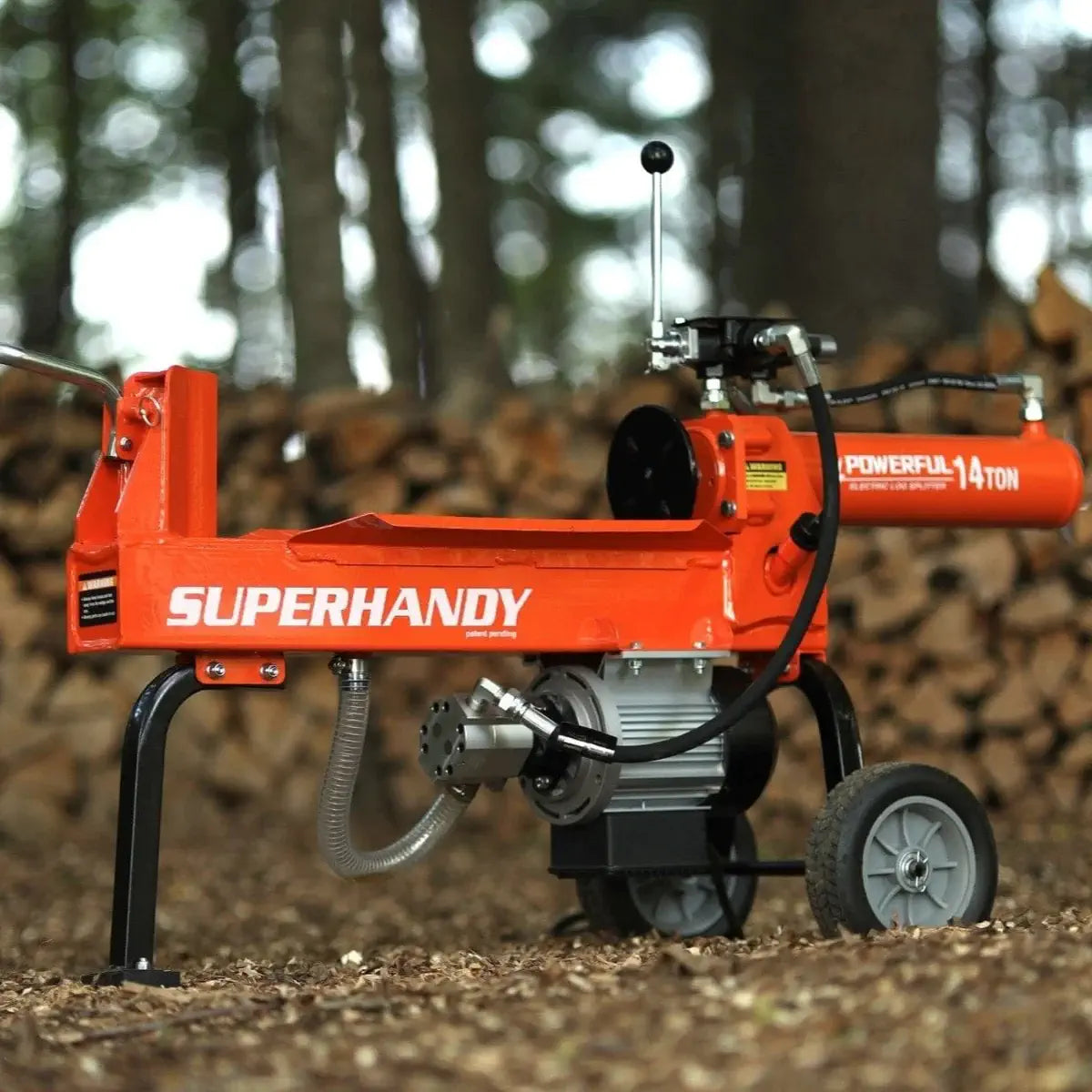 SuperHandy  14 Ton Electric Log Splitter - 120V Corded, 20" Max Log Length