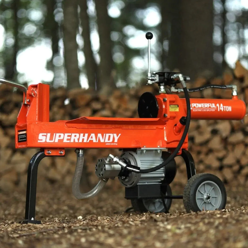 SuperHandy  14 Ton Electric Log Splitter - 120V Corded, 20" Max Log Length
