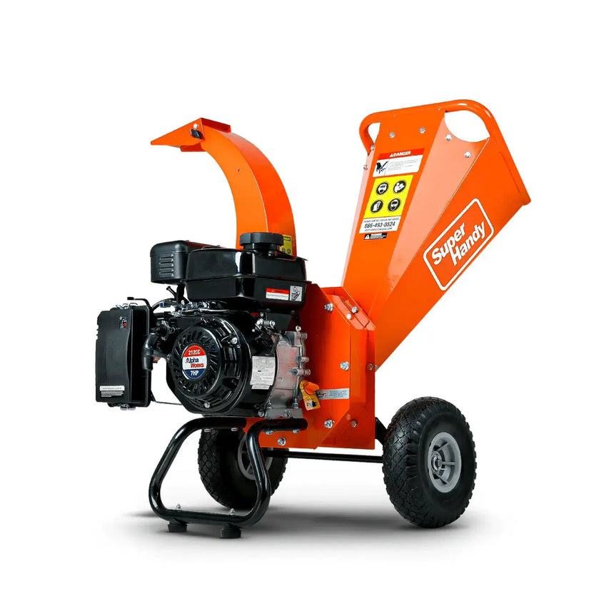 SuperHandy 3-Inch Gas Wood Chipper Mini - 7HP