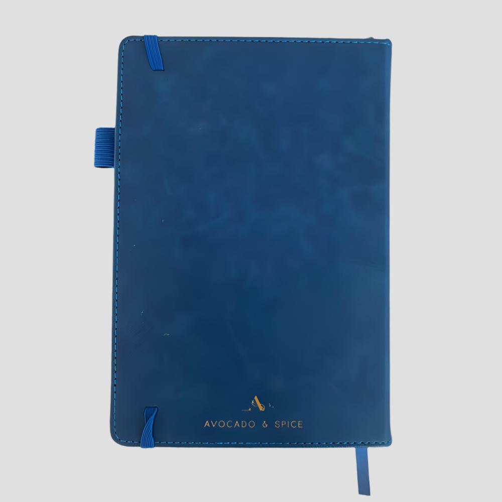 Notebook with Blue Soft Cover